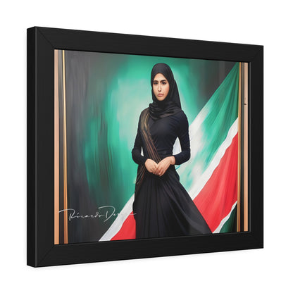 Palestine Girl Framed Poster