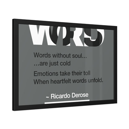 Words Framed Paper Posters