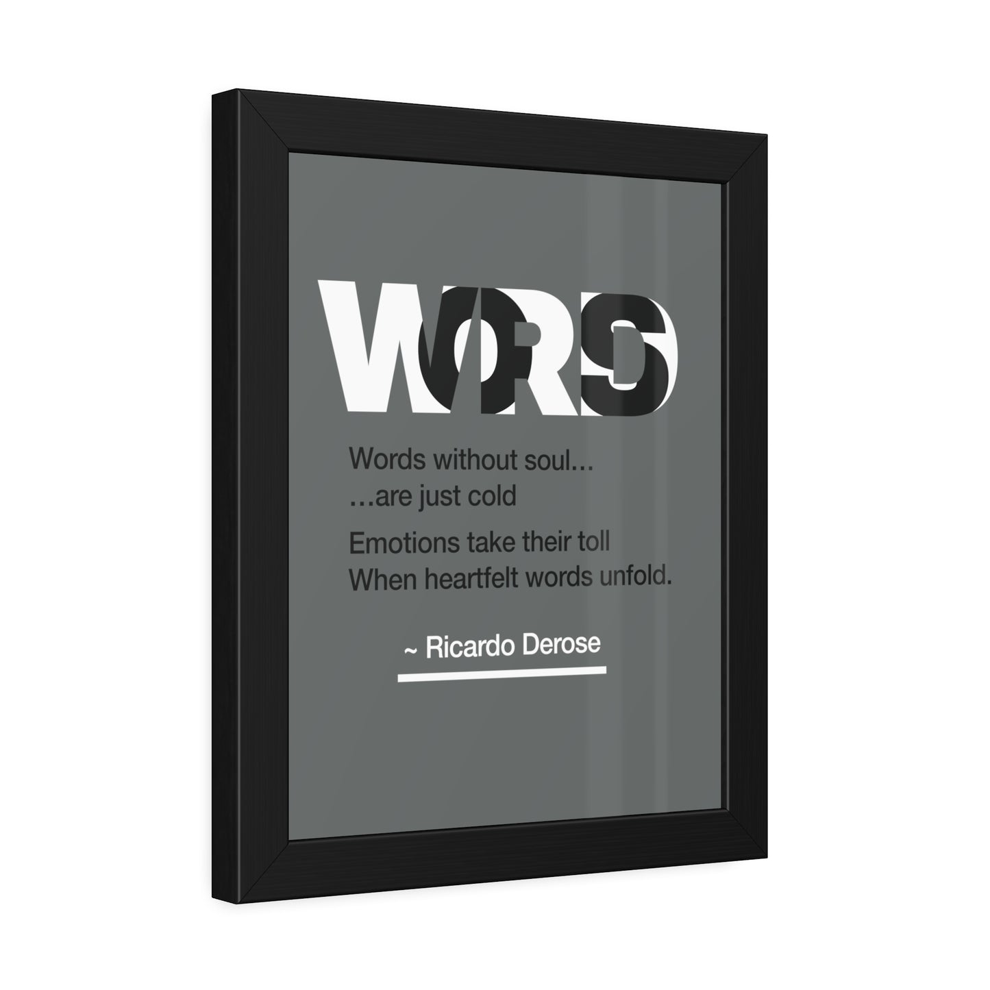 Words Framed Paper Posters