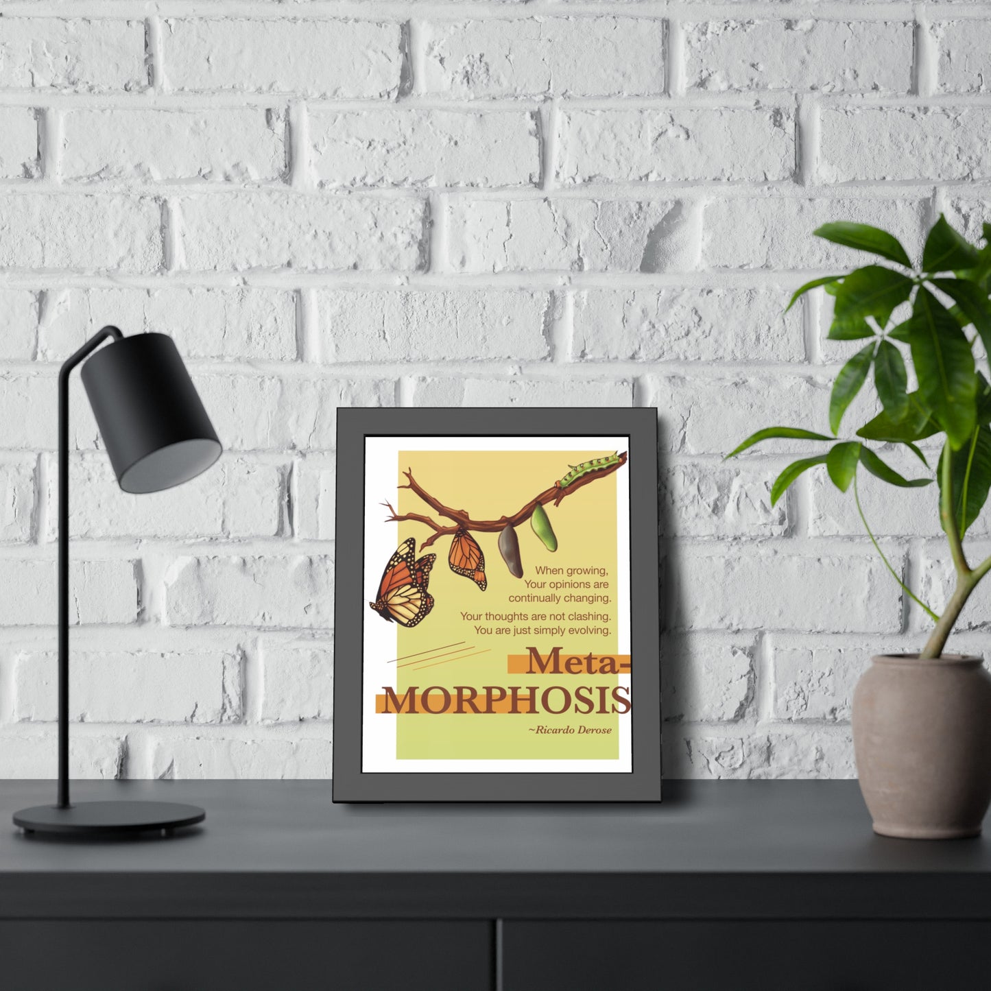 Ricardo Derose Metamorphosis Framed Paper Posters