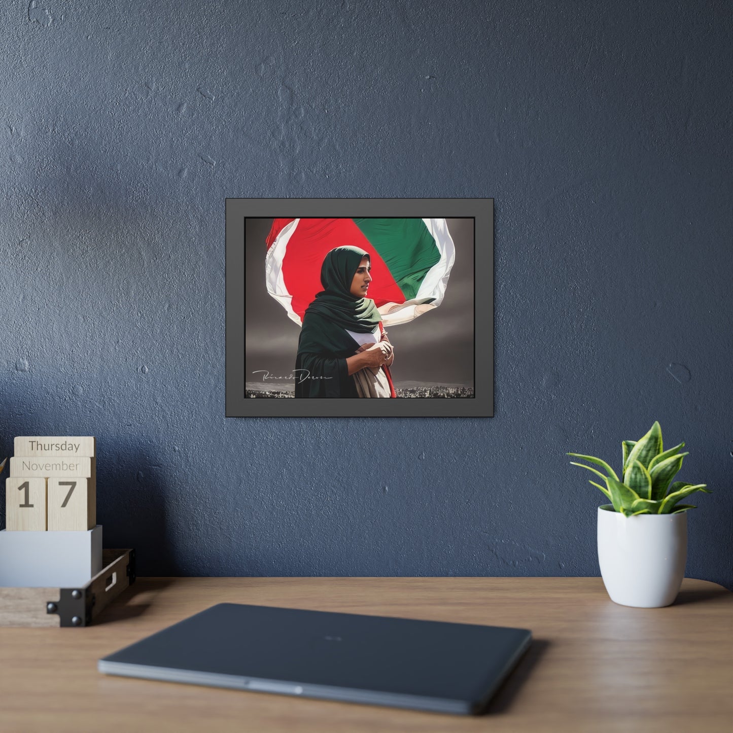 Palestine Girl Framed Poster