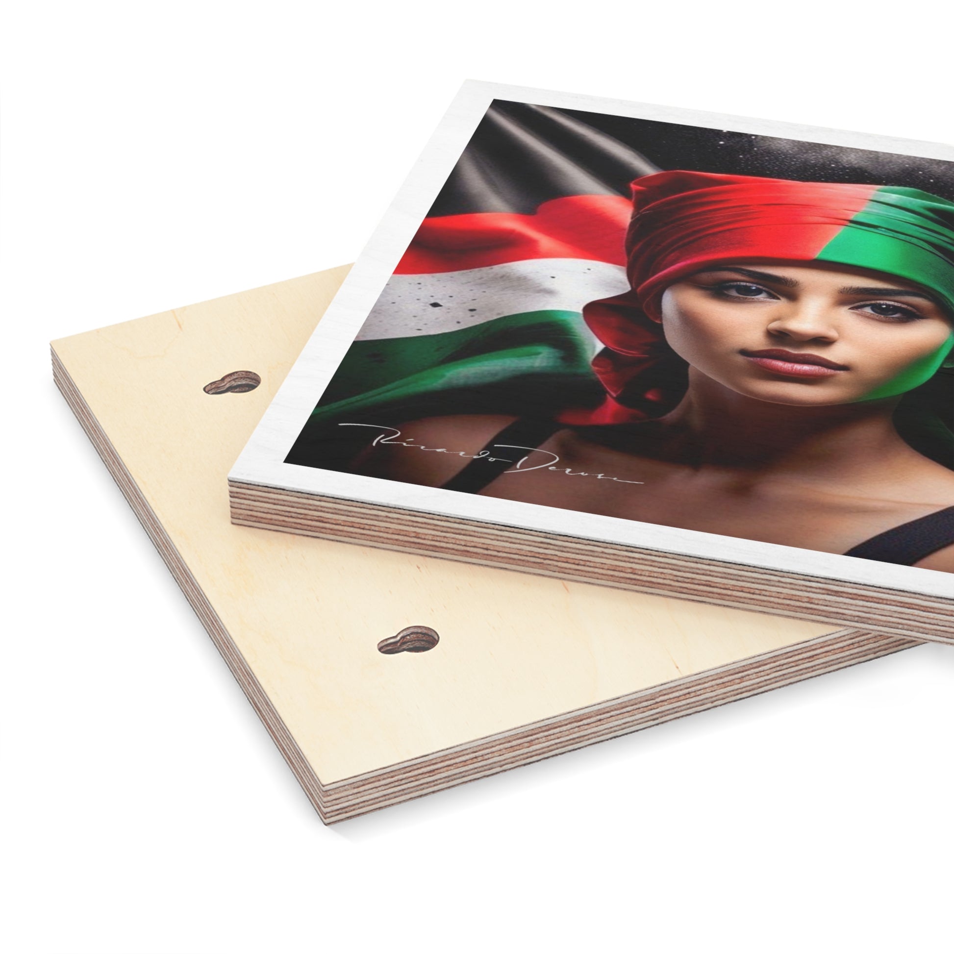 Free Palestine Young Lady Wood Canvas - Derose Entertainment 
