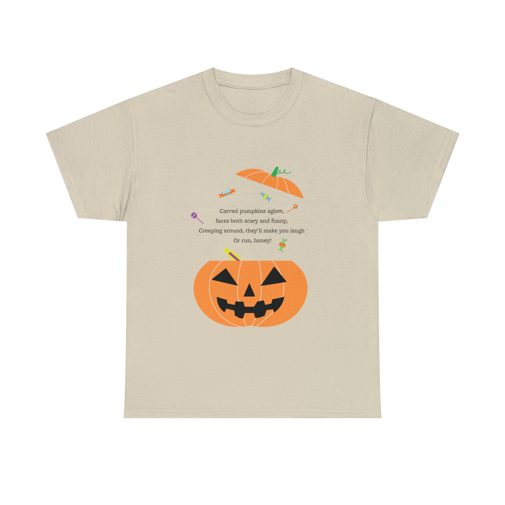 Halloween Jack o Lantern_Unisex Heavy Cotton Tee - Derose Entertainment 