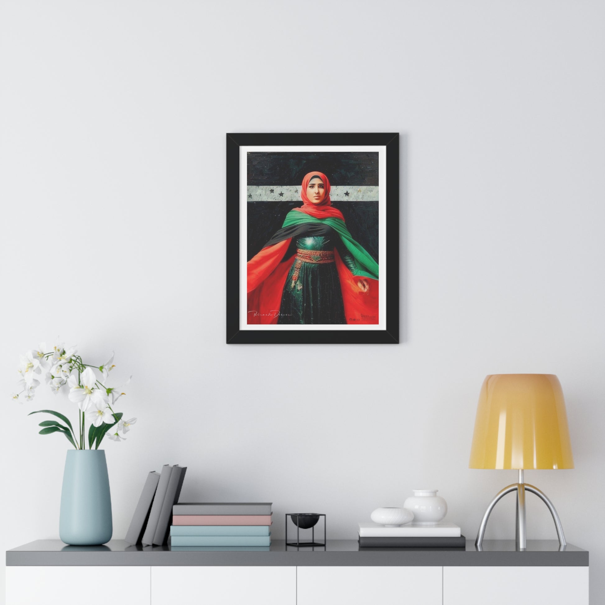 Framed Palestine Vertical Poster - Derose Entertainment 