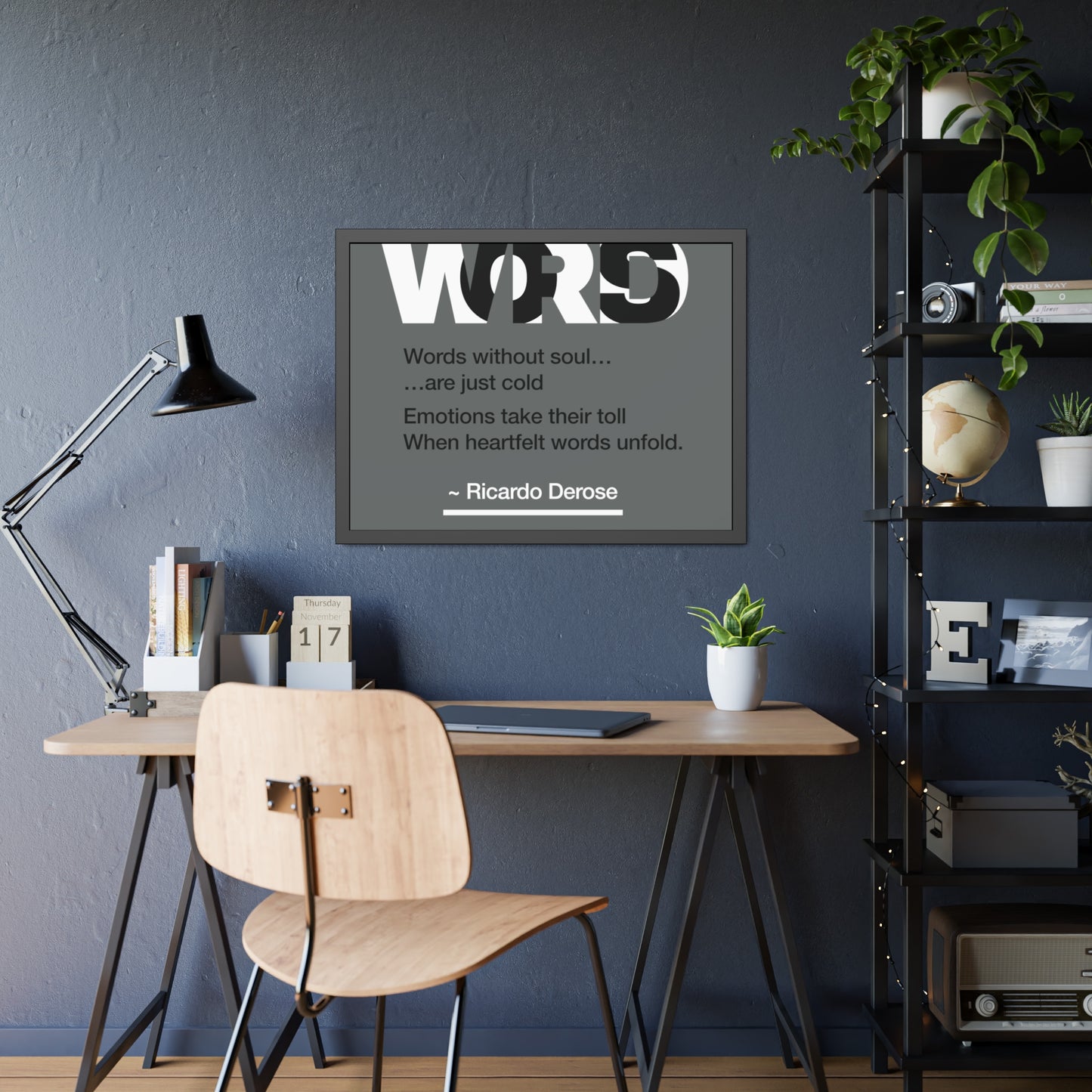 Words Framed Paper Posters