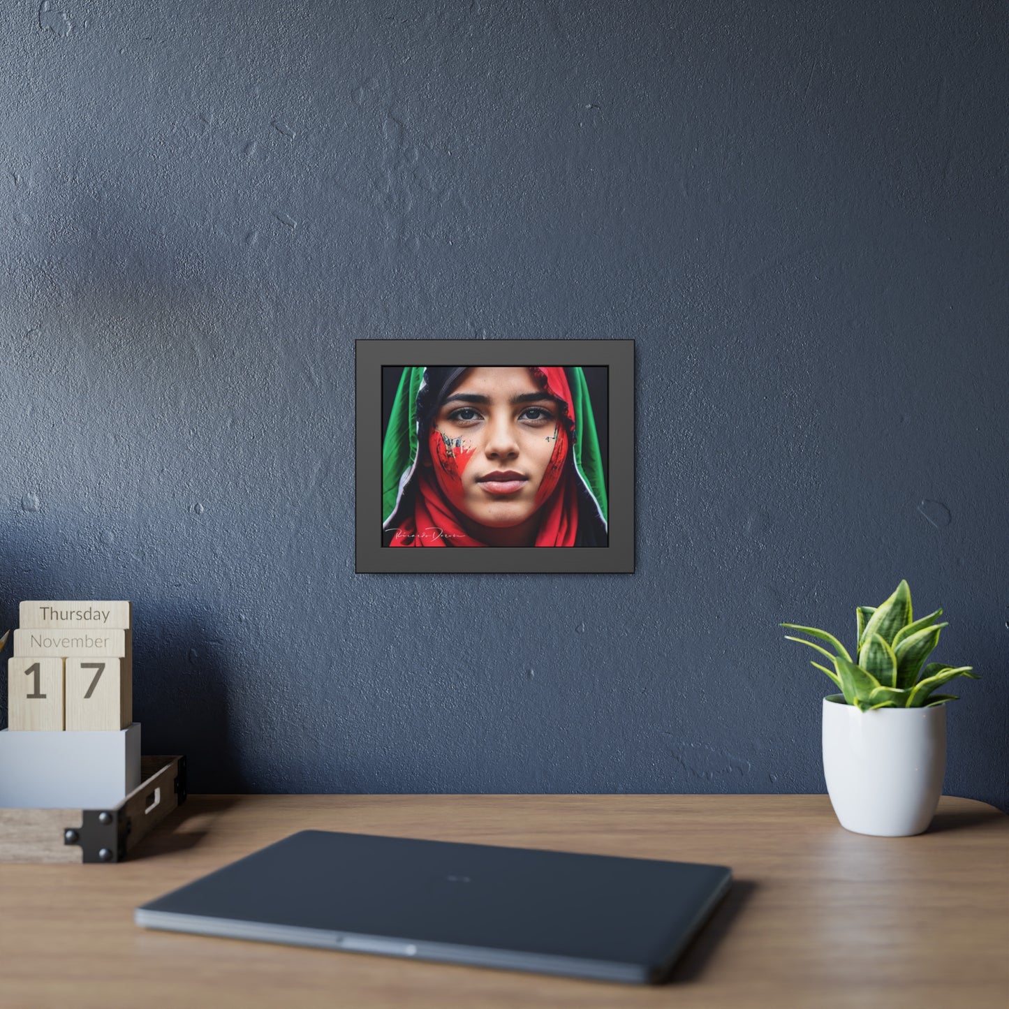 Palestine Girl Framed Poster