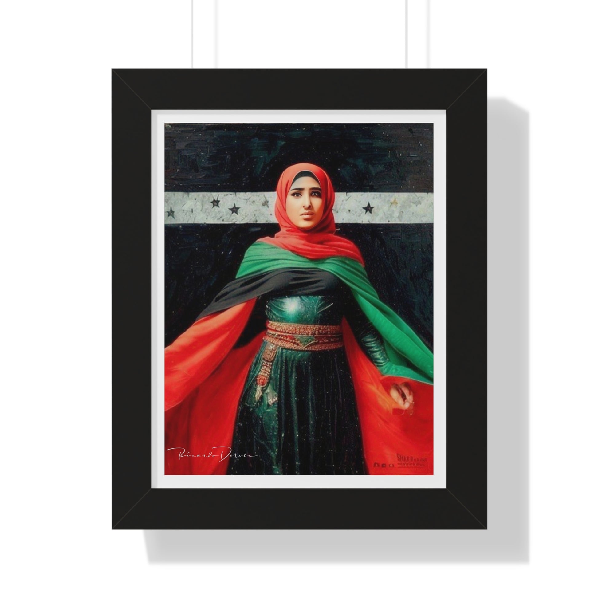 Framed Palestine Vertical Poster - Derose Entertainment 