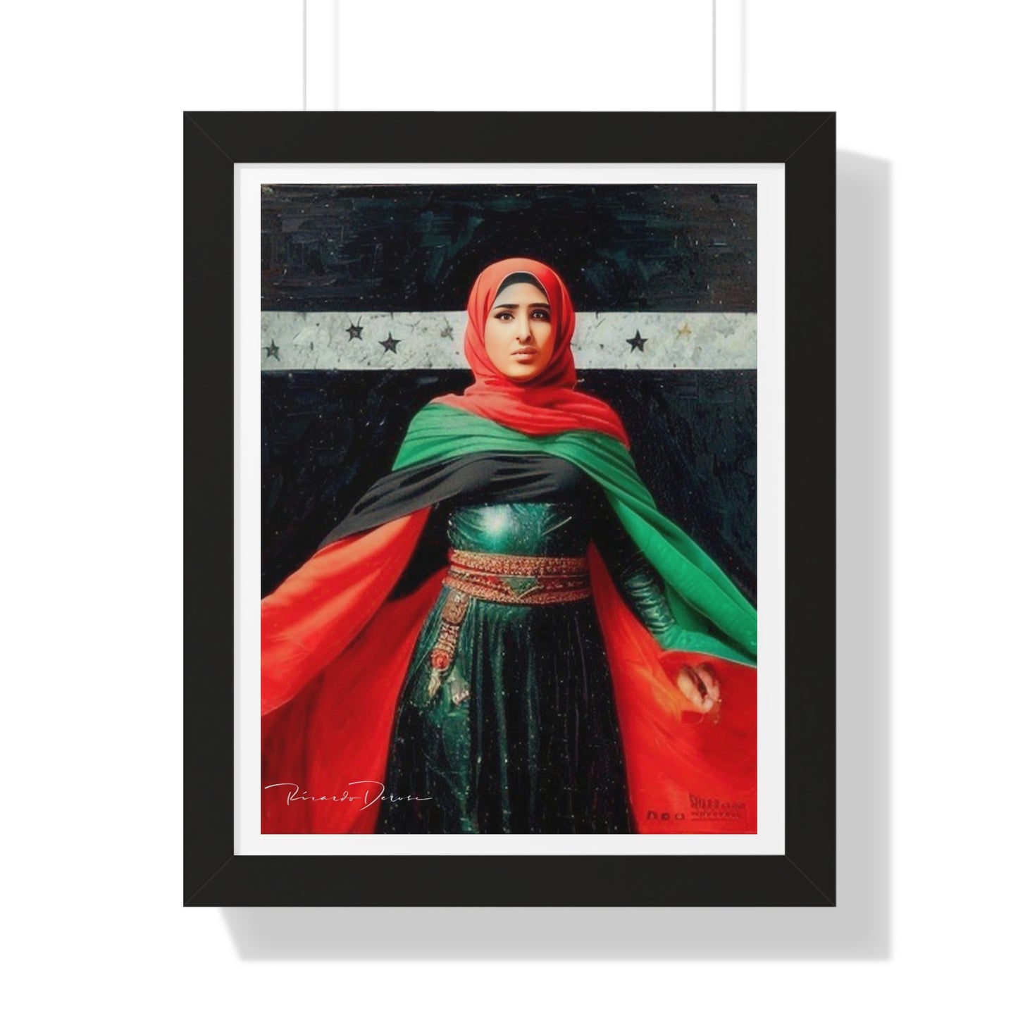 Framed Palestine Vertical Poster - Derose Entertainment 