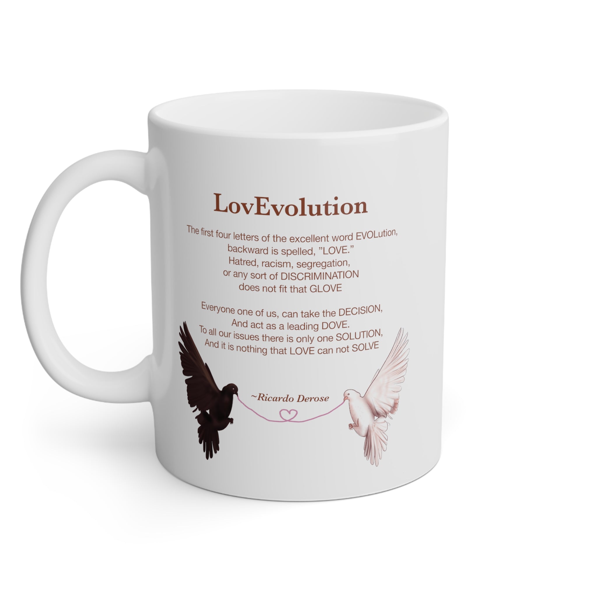 Ricardo Derose LovEvolution -  White Mug