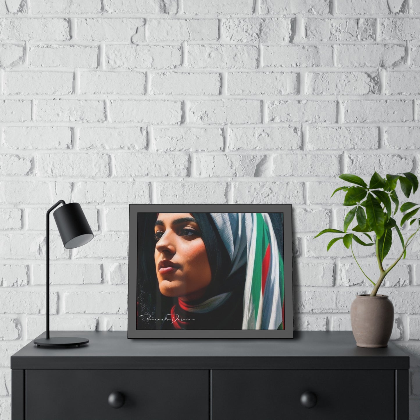 Palestine Girl Framed Poster