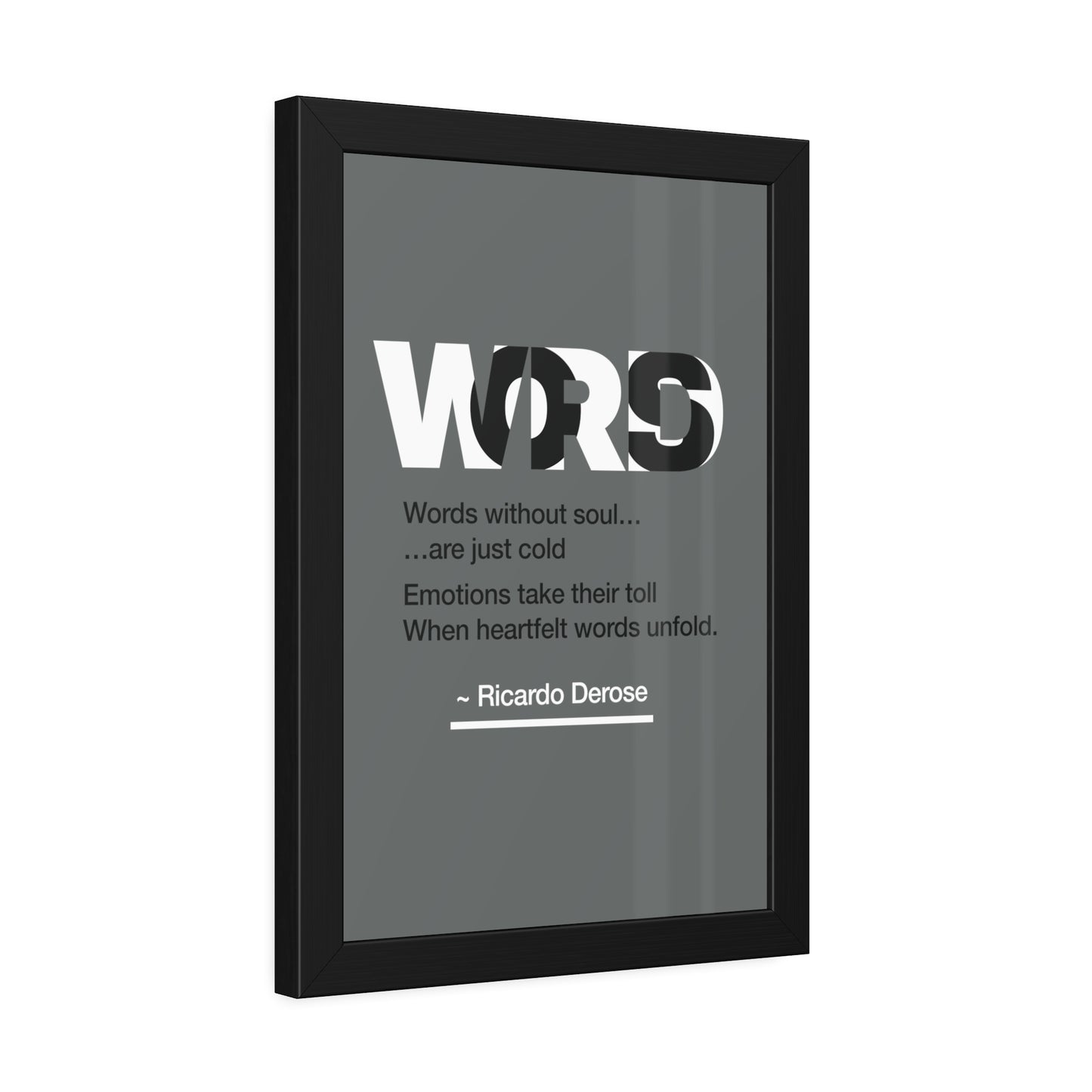 Words Framed Paper Posters