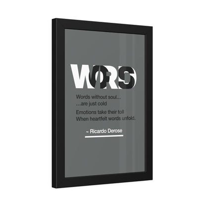 Words Framed Paper Posters