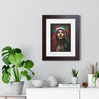 Framed Free Palestine Young Man Vertical Poster - Derose Entertainment 