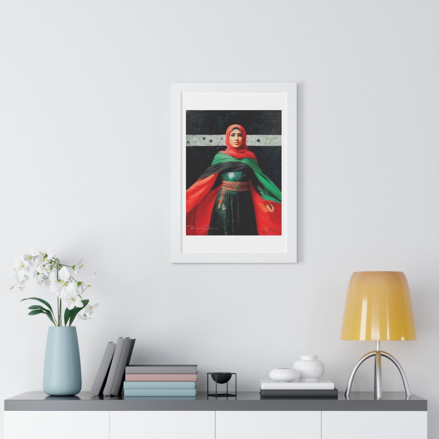 Framed Palestine Vertical Poster - Derose Entertainment 