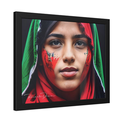 Palestine Girl Framed Poster