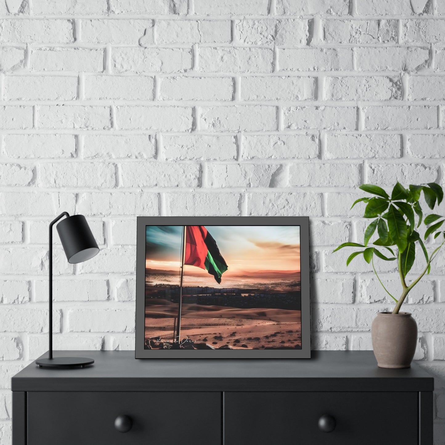 Palestine Flag Framed Poster