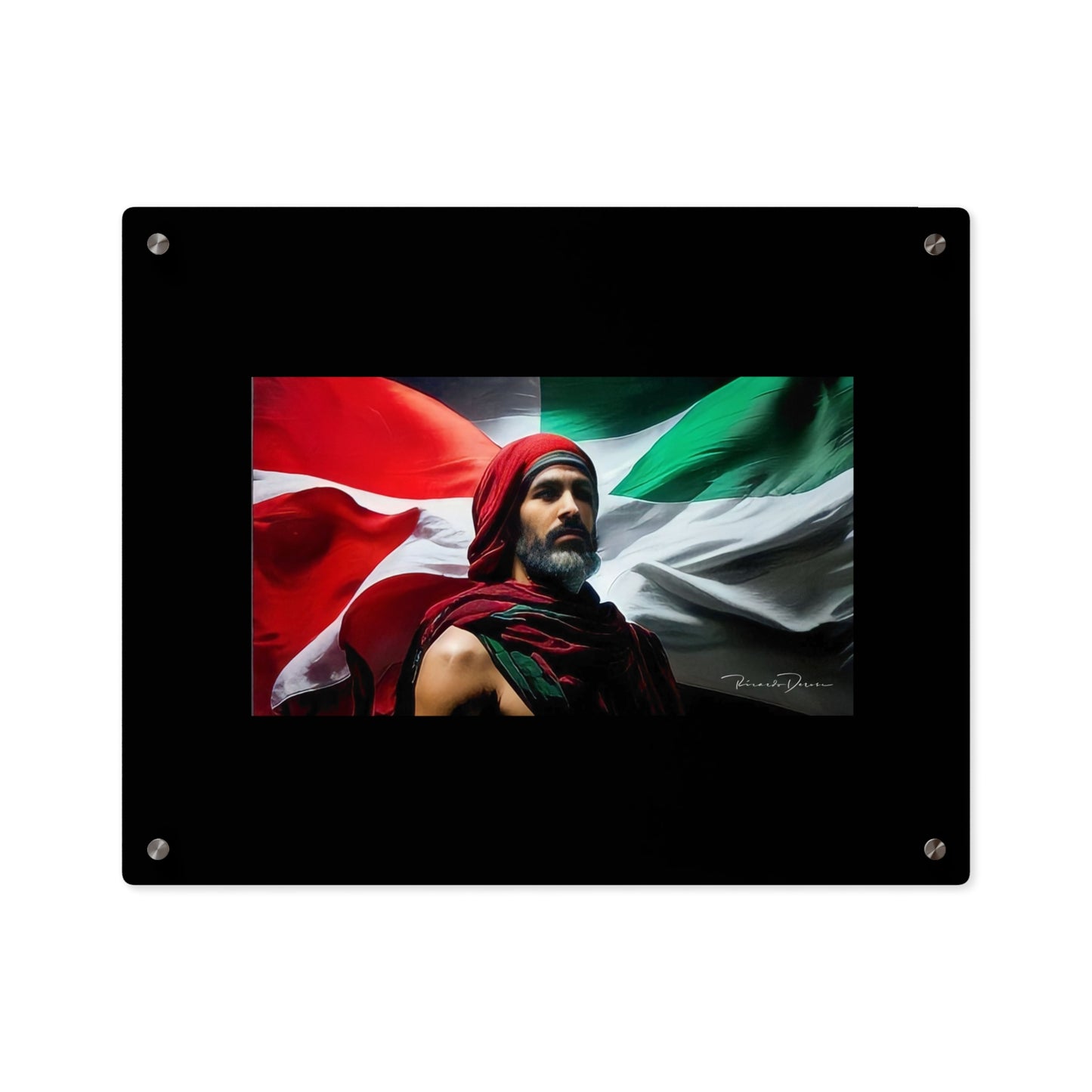 Free Palestine Acrylic Glass Art - Derose Entertainment 