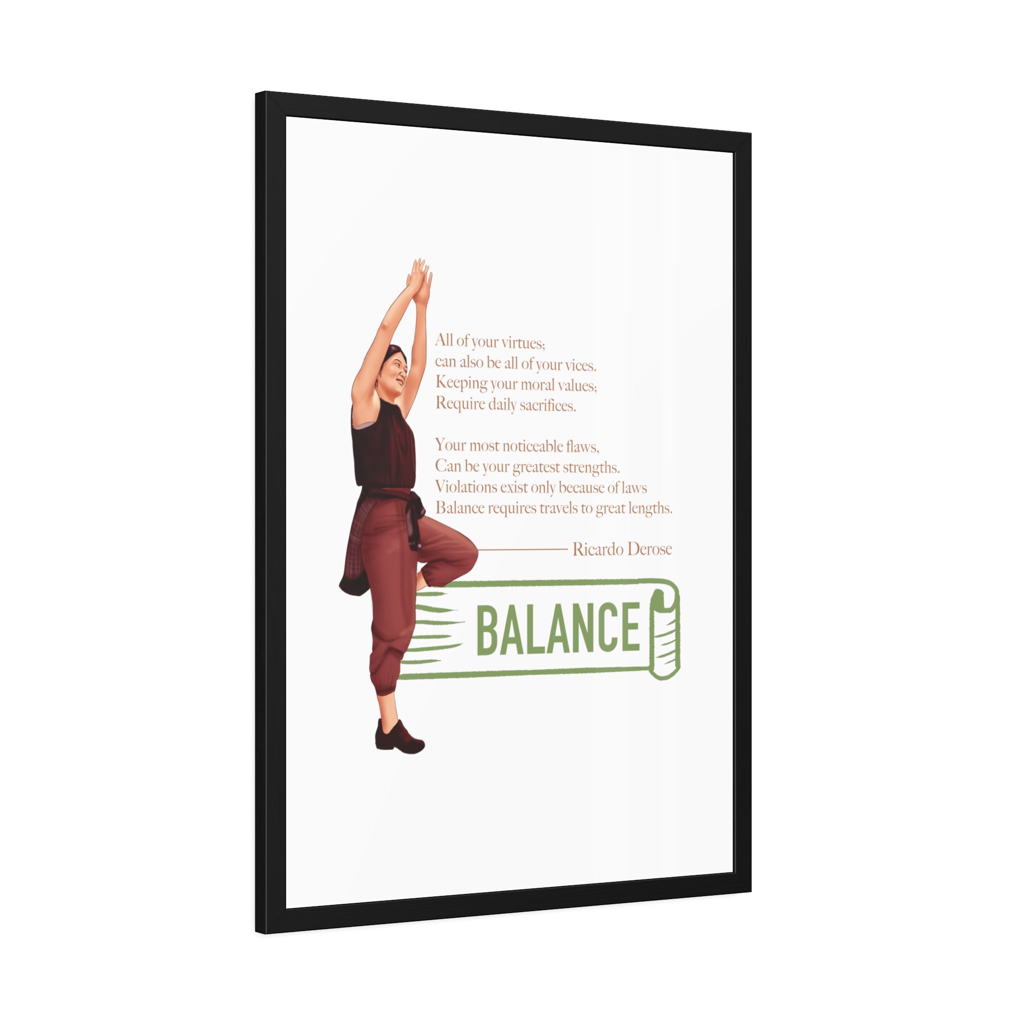 Balance Framed Paper Posters