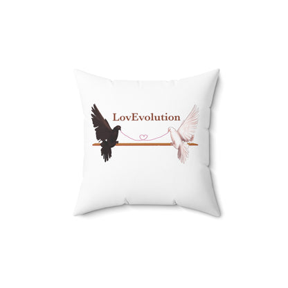 LovEvolution_Spun Polyester Square Pillow