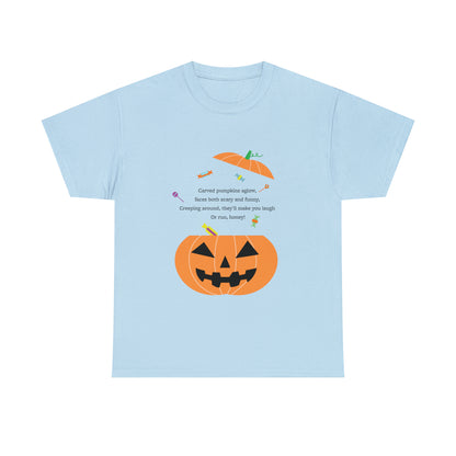 Halloween Jack o Lantern_Unisex Heavy Cotton Tee - Derose Entertainment 