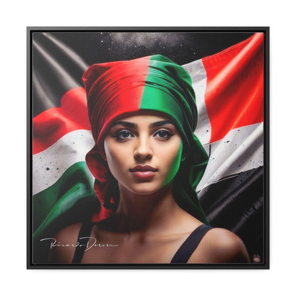 Free Palestine Gallery Canvas Wraps, Square Frame - Derose Entertainment 