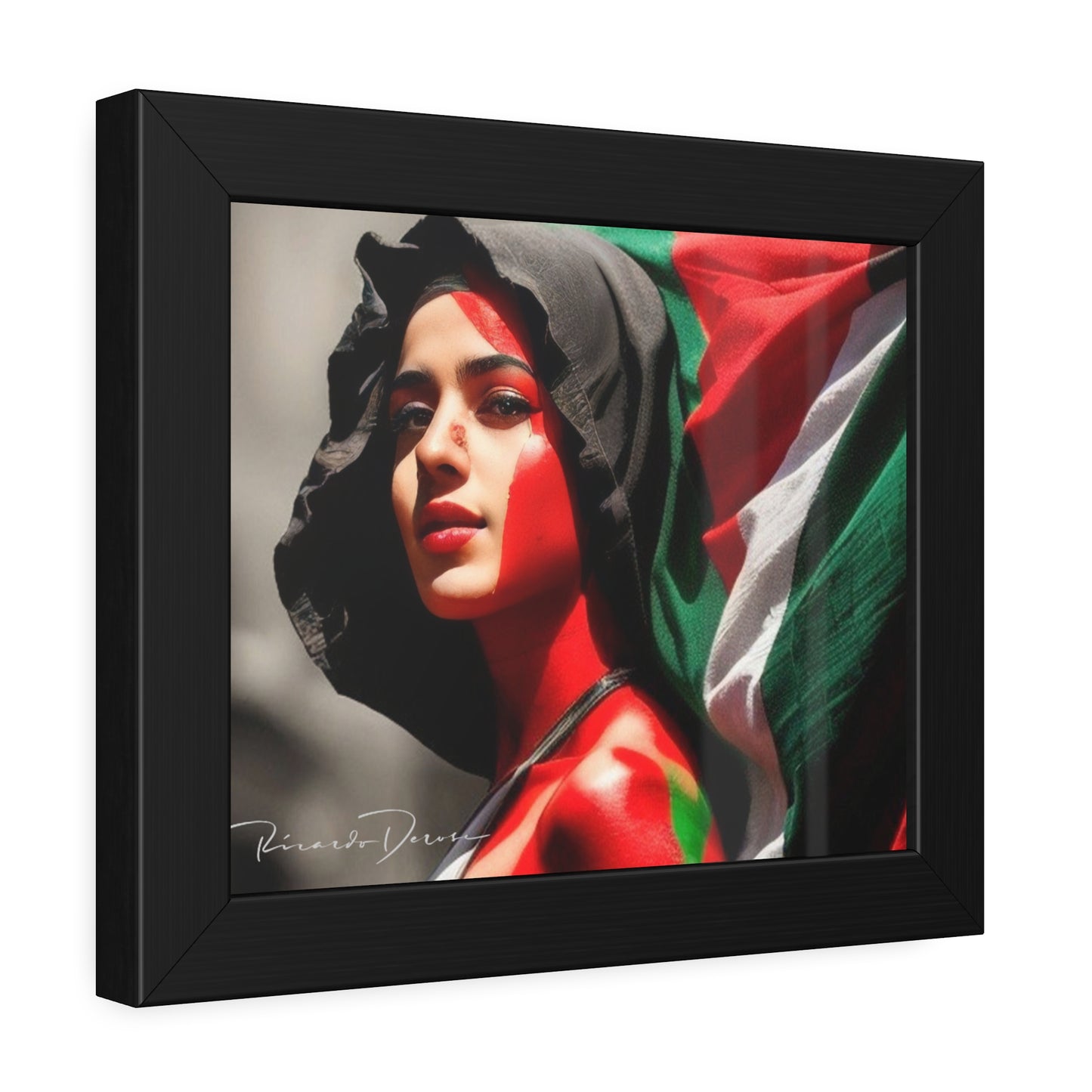 Palestine Girl Framed Poster