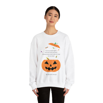 Halloween Jack o Lantern_Unisex Heavy Blend™ Crewneck Sweatshirt - Derose Entertainment 