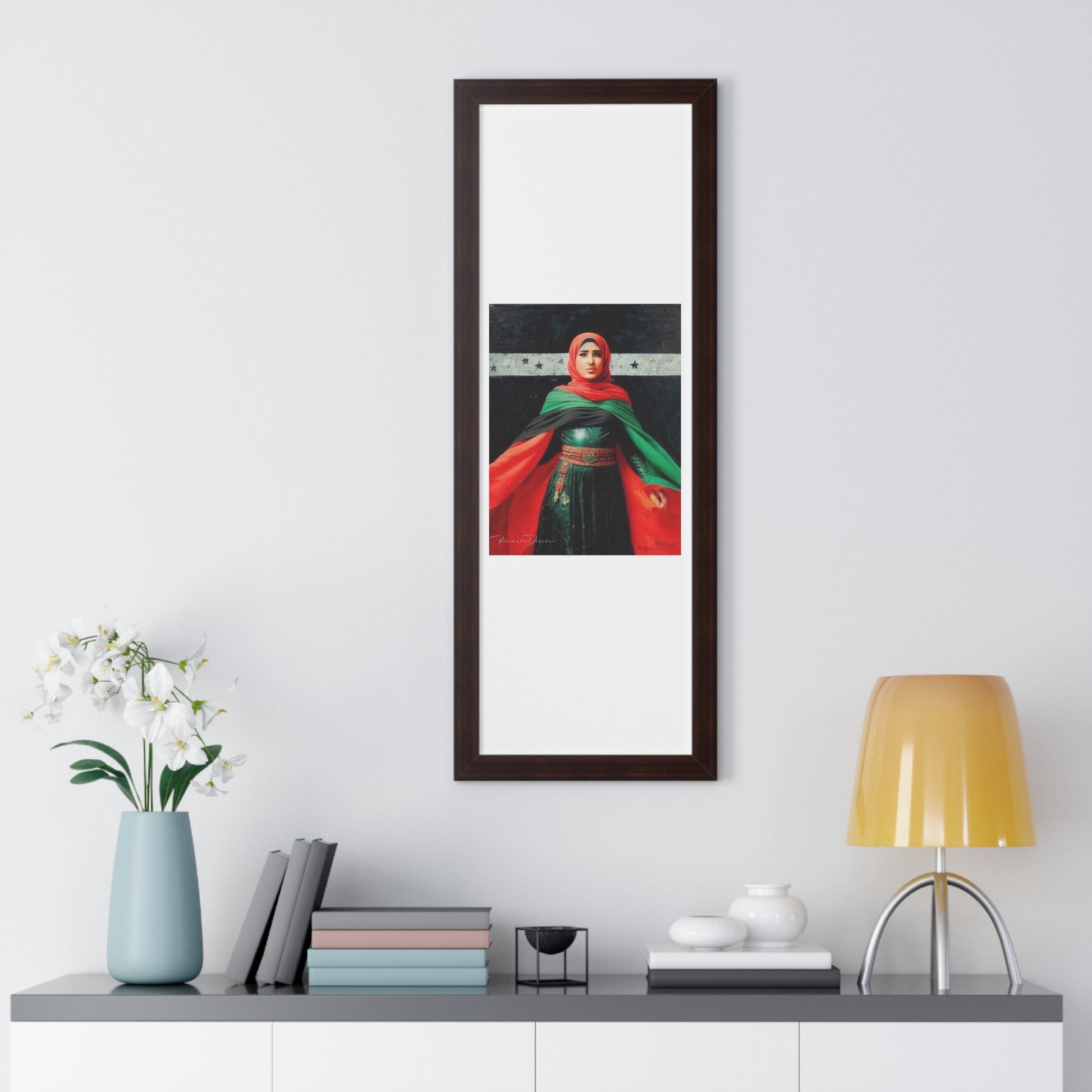 Framed Palestine Vertical Poster - Derose Entertainment 