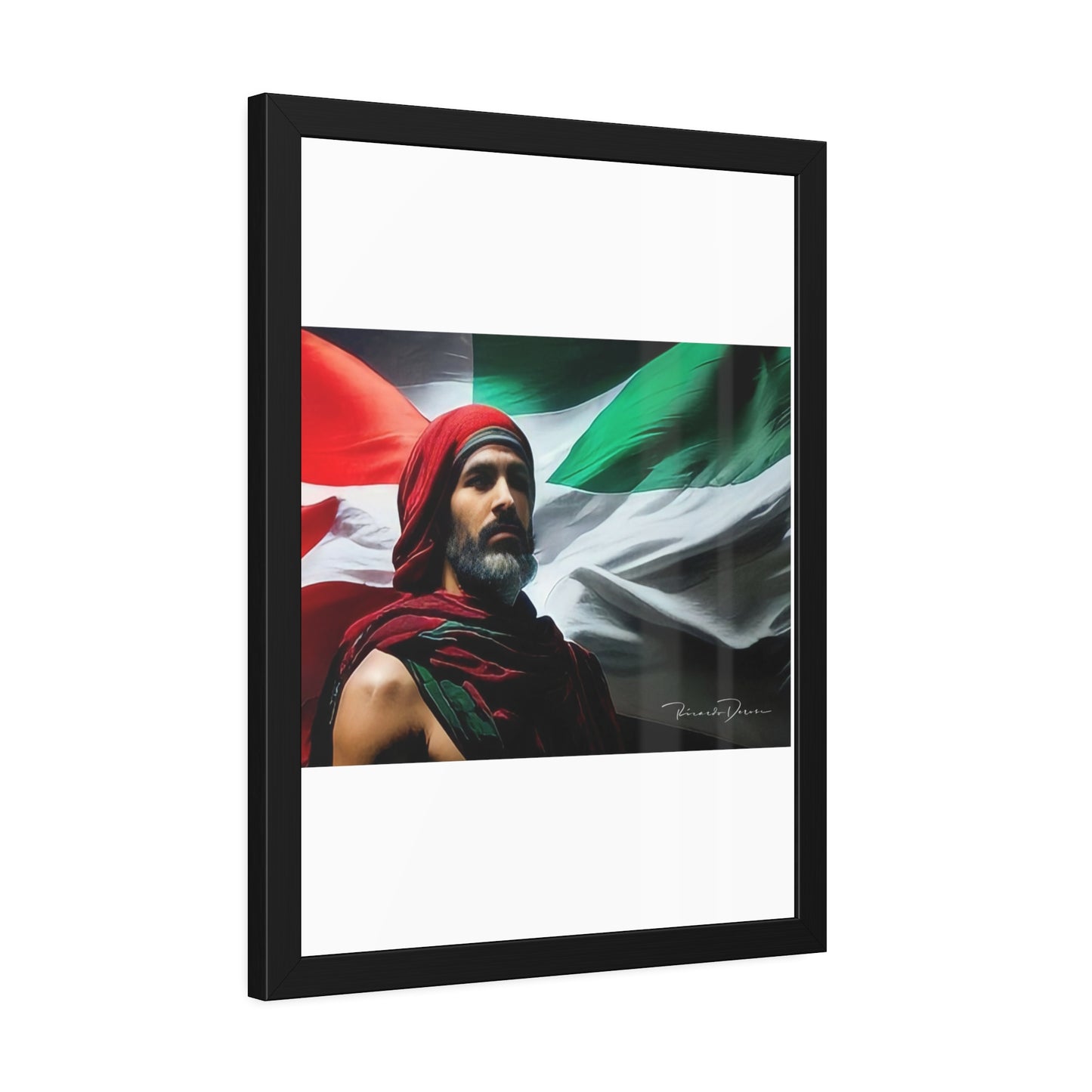 Framed Free Palestine Paper Posters