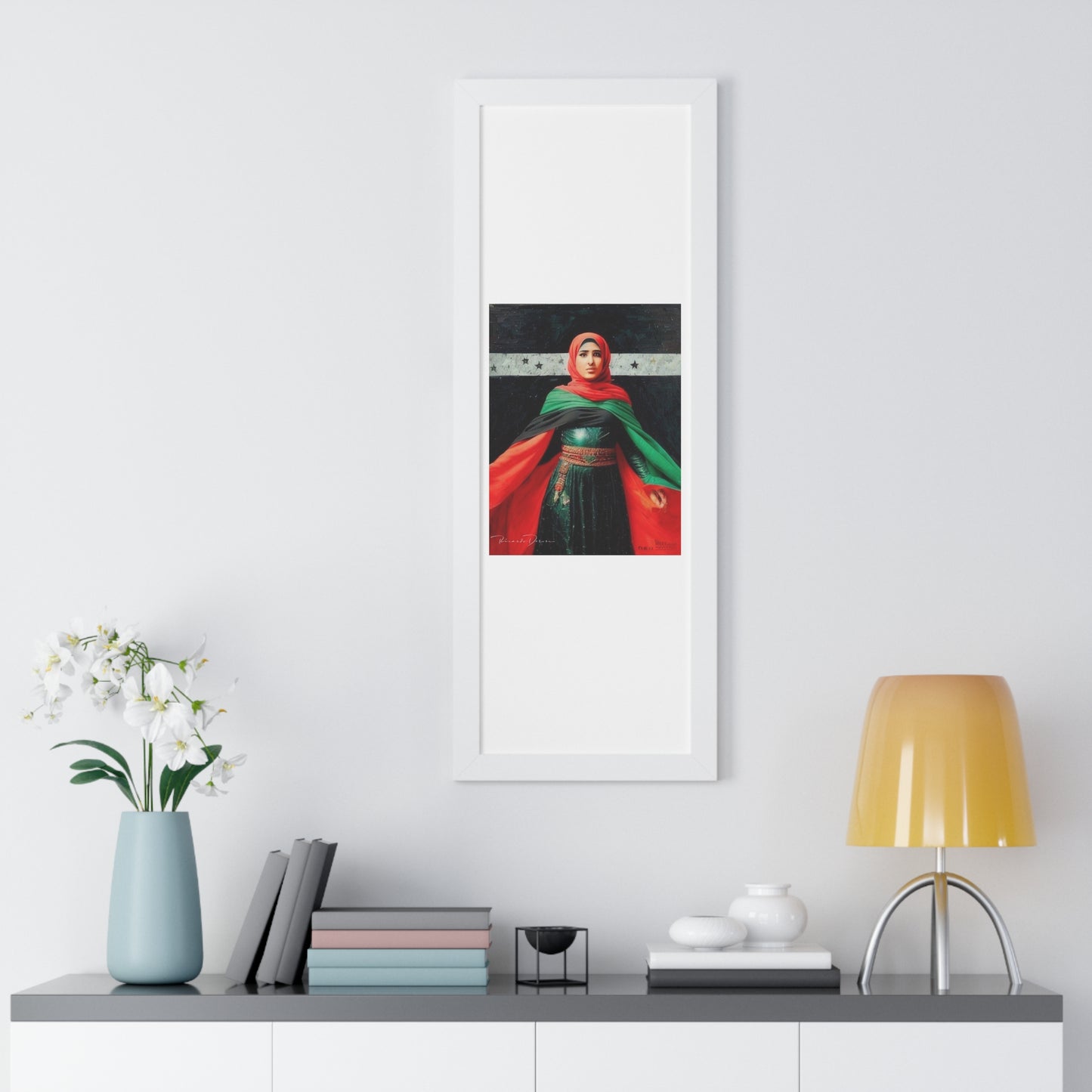 Framed Palestine Vertical Poster - Derose Entertainment 