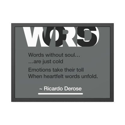 Words Framed Paper Posters