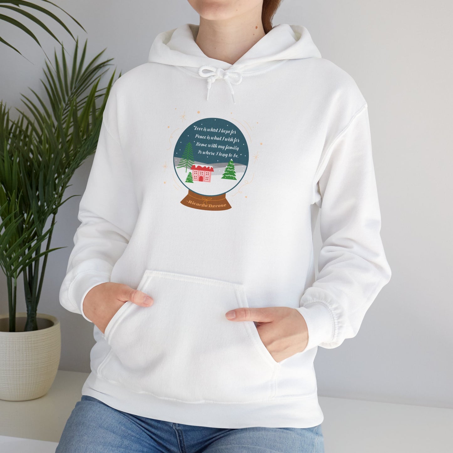 Christmas_Wish for Peace_Unisex Heavy Blend™ Hooded Sweatshirt