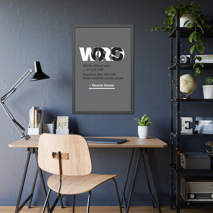 Words Framed Paper Posters