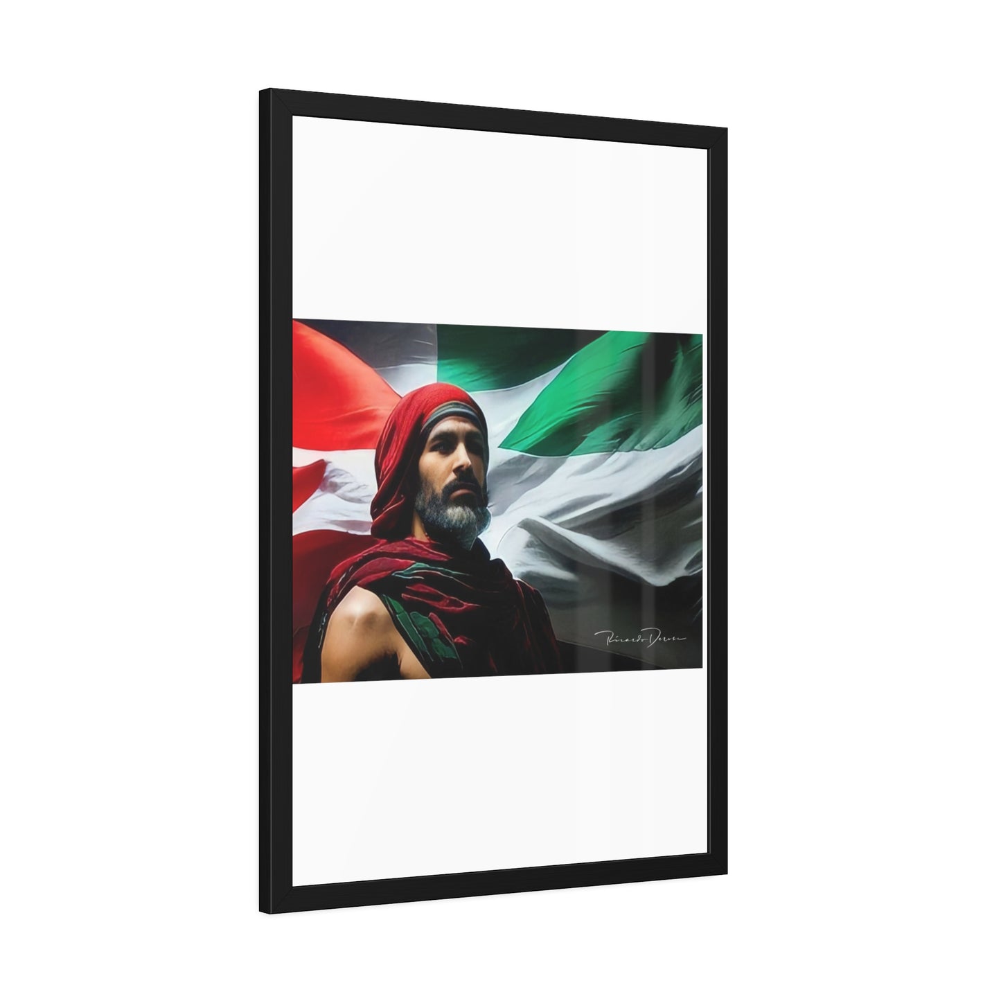 Framed Free Palestine Paper Posters