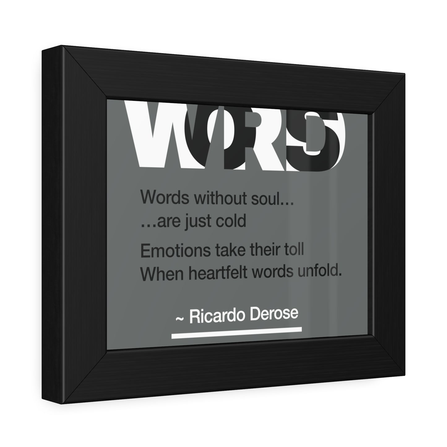 Words Framed Paper Posters