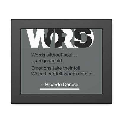 Words Framed Paper Posters