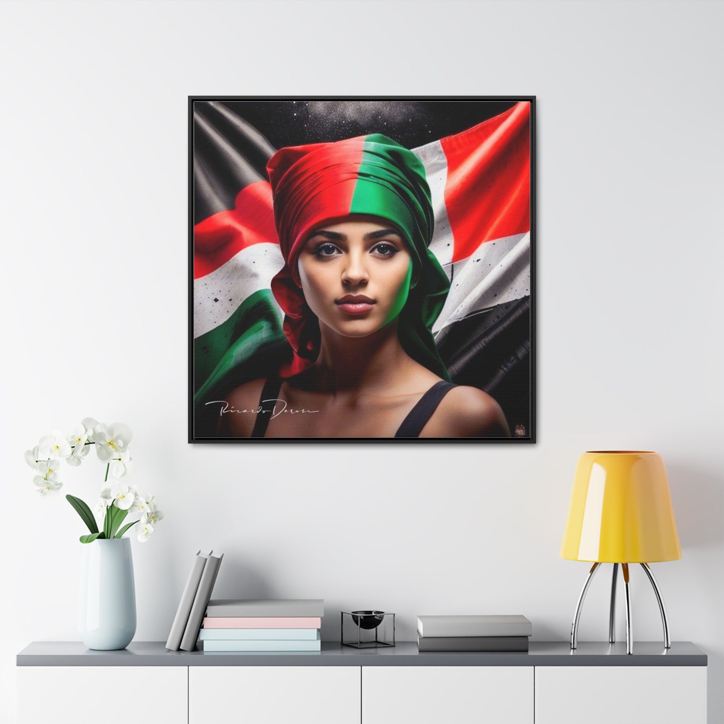 Free Palestine Gallery Canvas Wraps, Square Frame - Derose Entertainment 