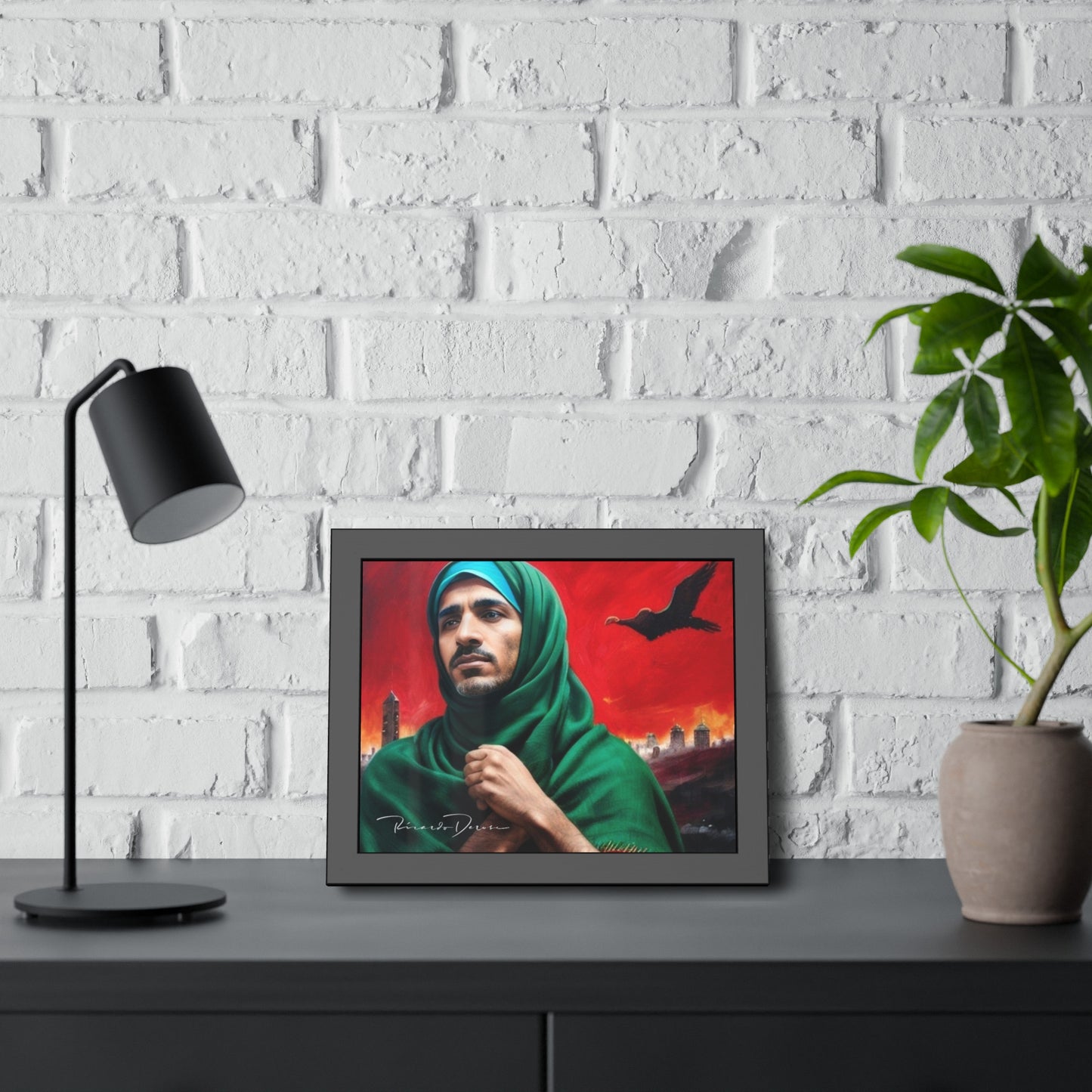 Palestine Man Framed Poster