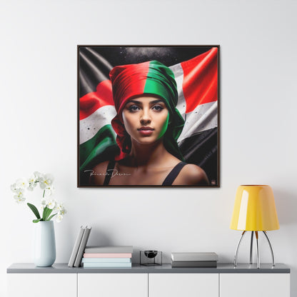 Free Palestine Gallery Canvas Wraps, Square Frame - Derose Entertainment 