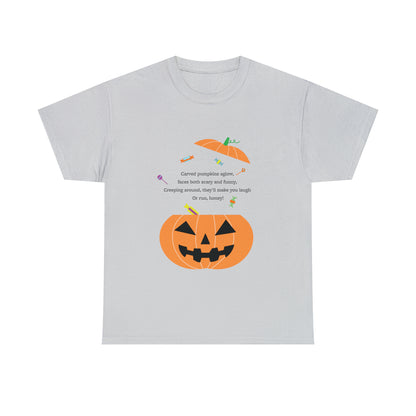 Halloween Jack o Lantern_Unisex Heavy Cotton Tee - Derose Entertainment 