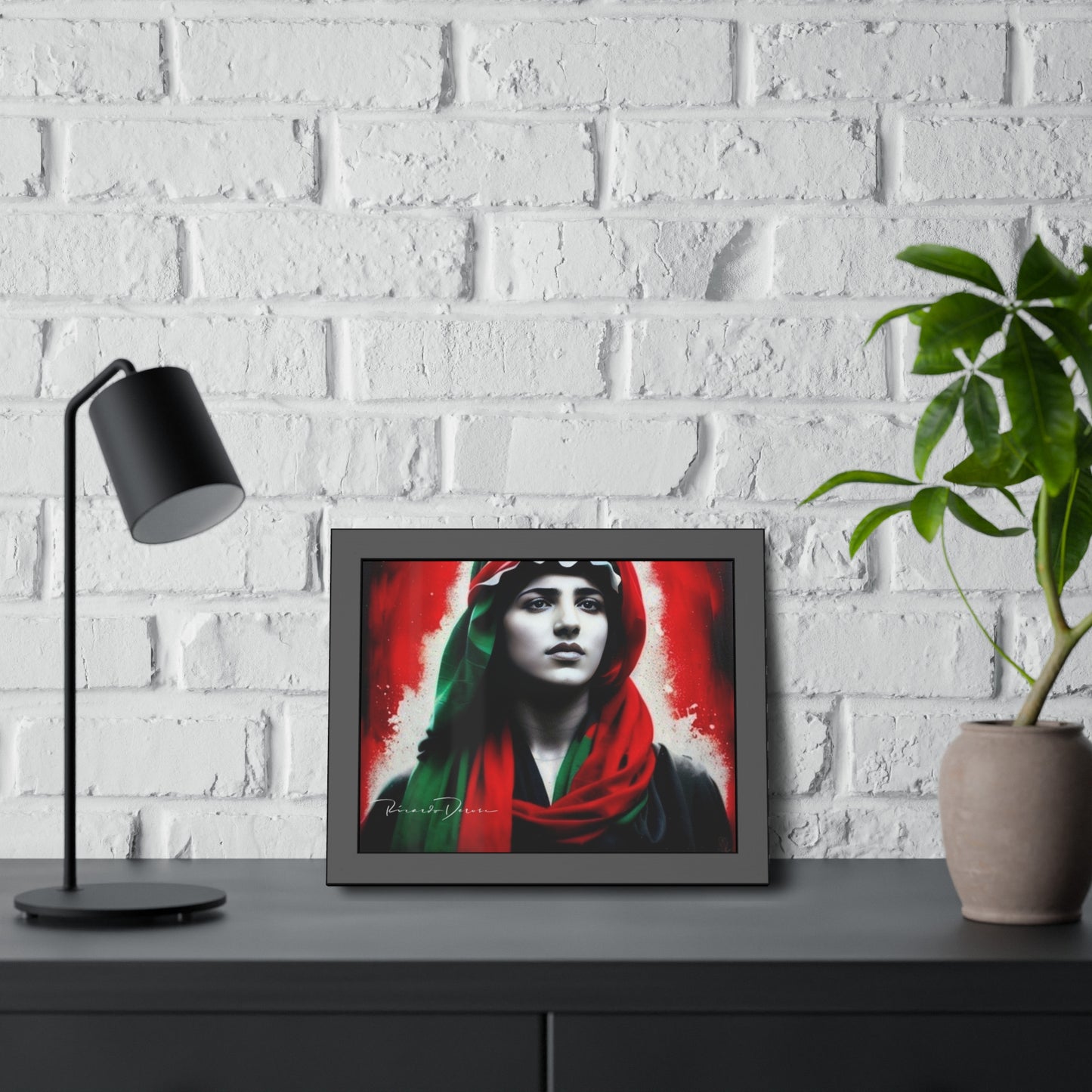 Palestine Girl Framed Poster