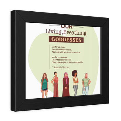 Our Living,Breathing Goddesses Framed Paper Posters