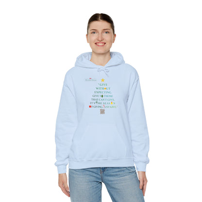 Give Without Expecting_form A Christmas Story_Unisex Heavy Blend™ Hooded Sweatshirt