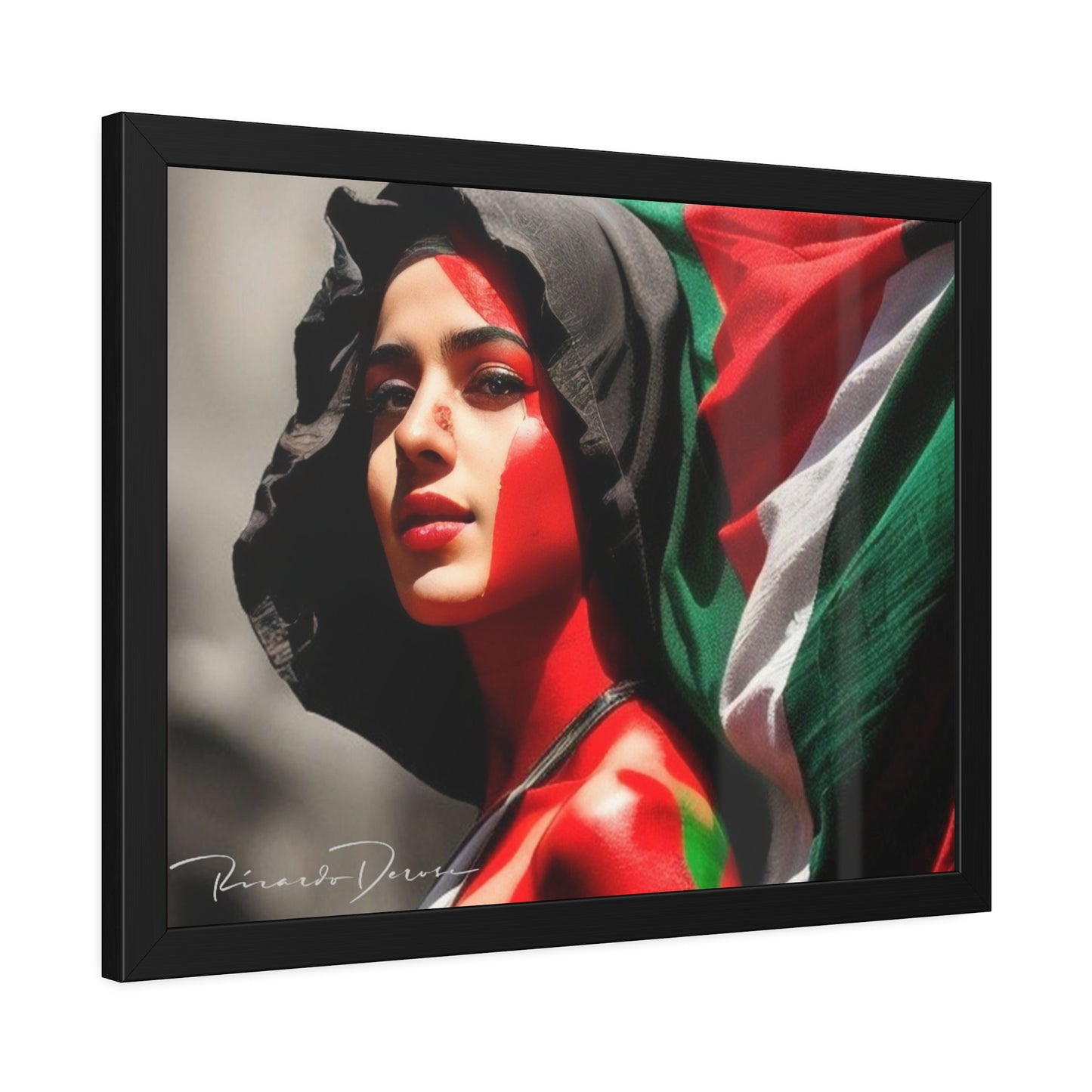 Palestine Girl Framed Poster