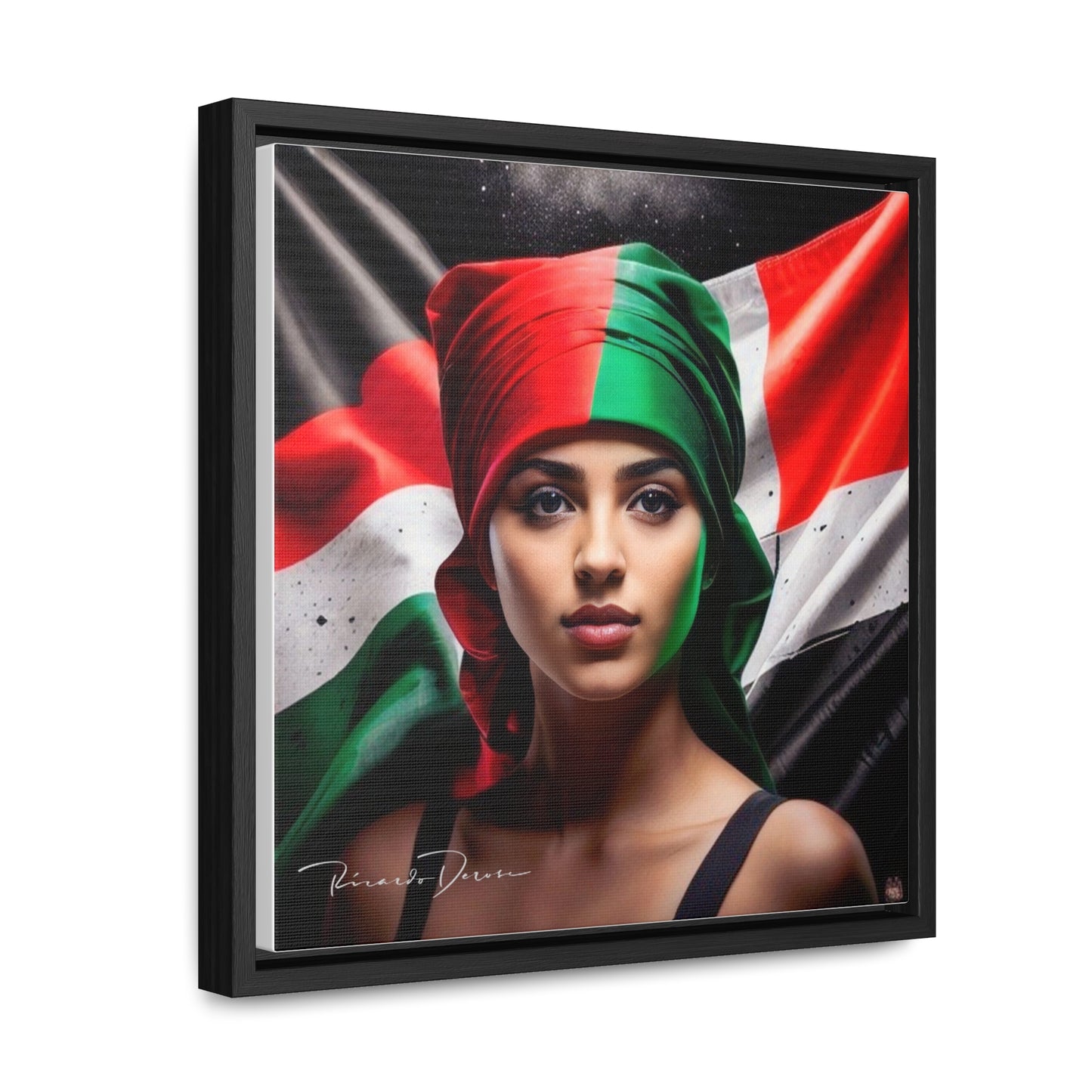 Free Palestine Gallery Canvas Wraps, Square Frame - Derose Entertainment 