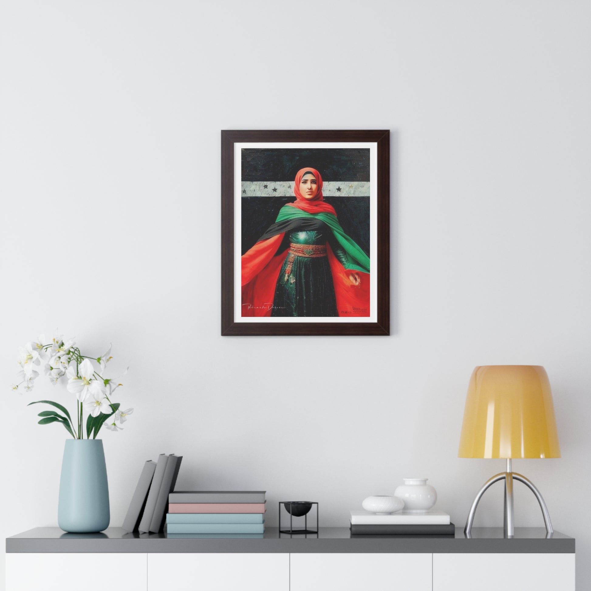 Framed Palestine Vertical Poster - Derose Entertainment 