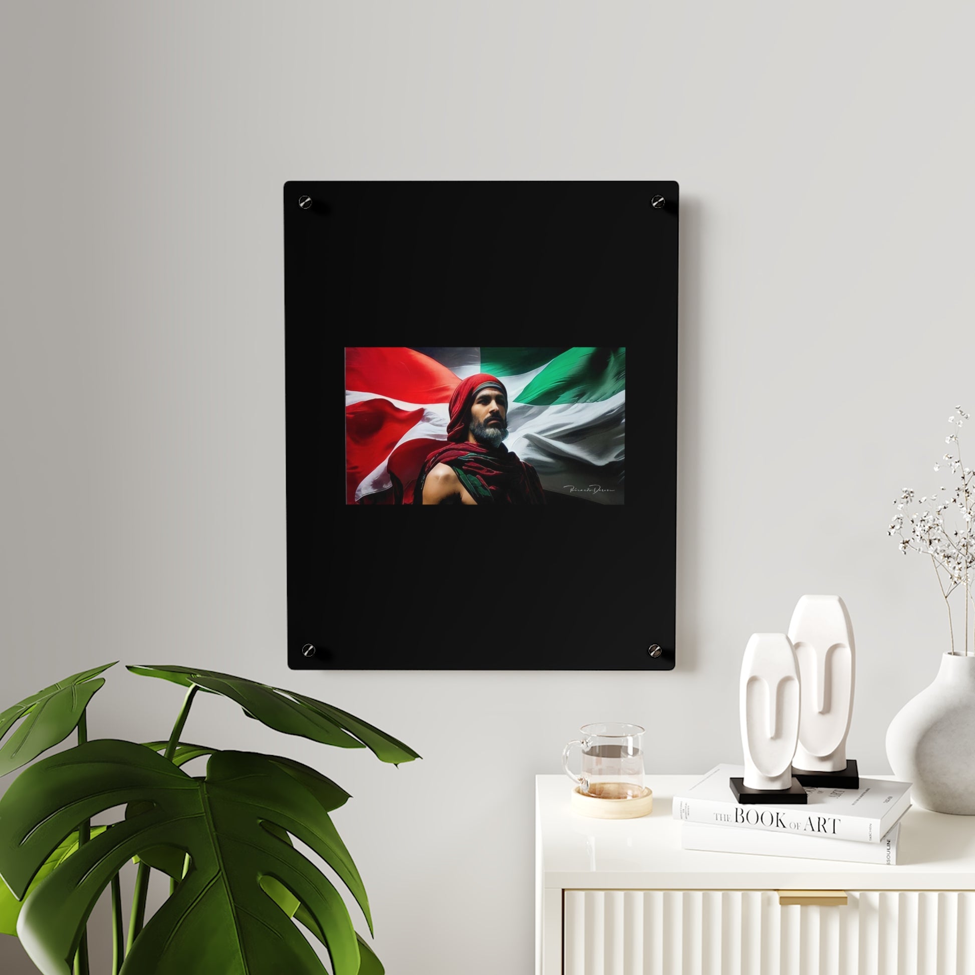 Free Palestine Acrylic Glass Art - Derose Entertainment 