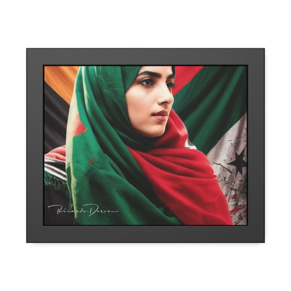 Palestine Girl Framed Poster