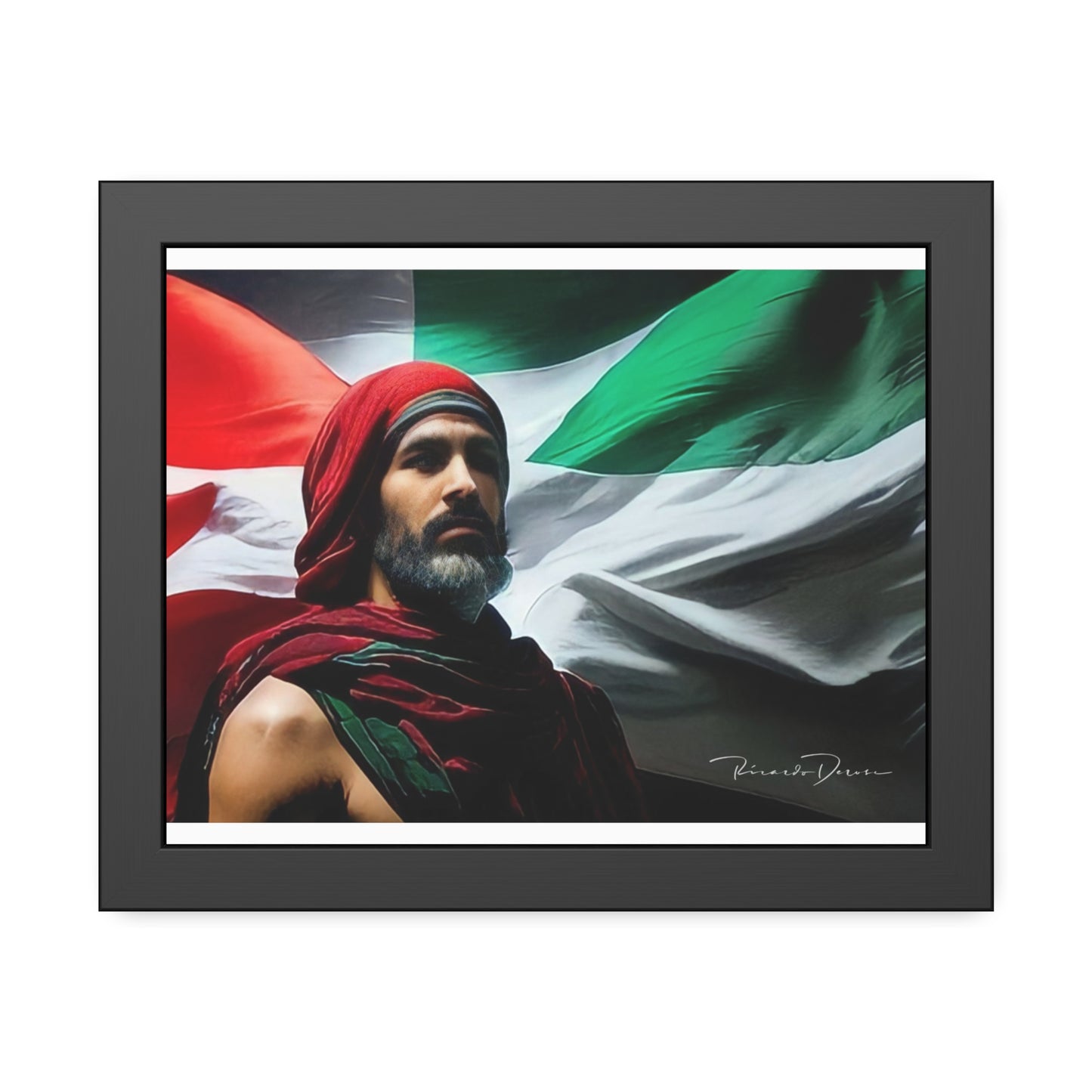 Framed Free Palestine Paper Posters