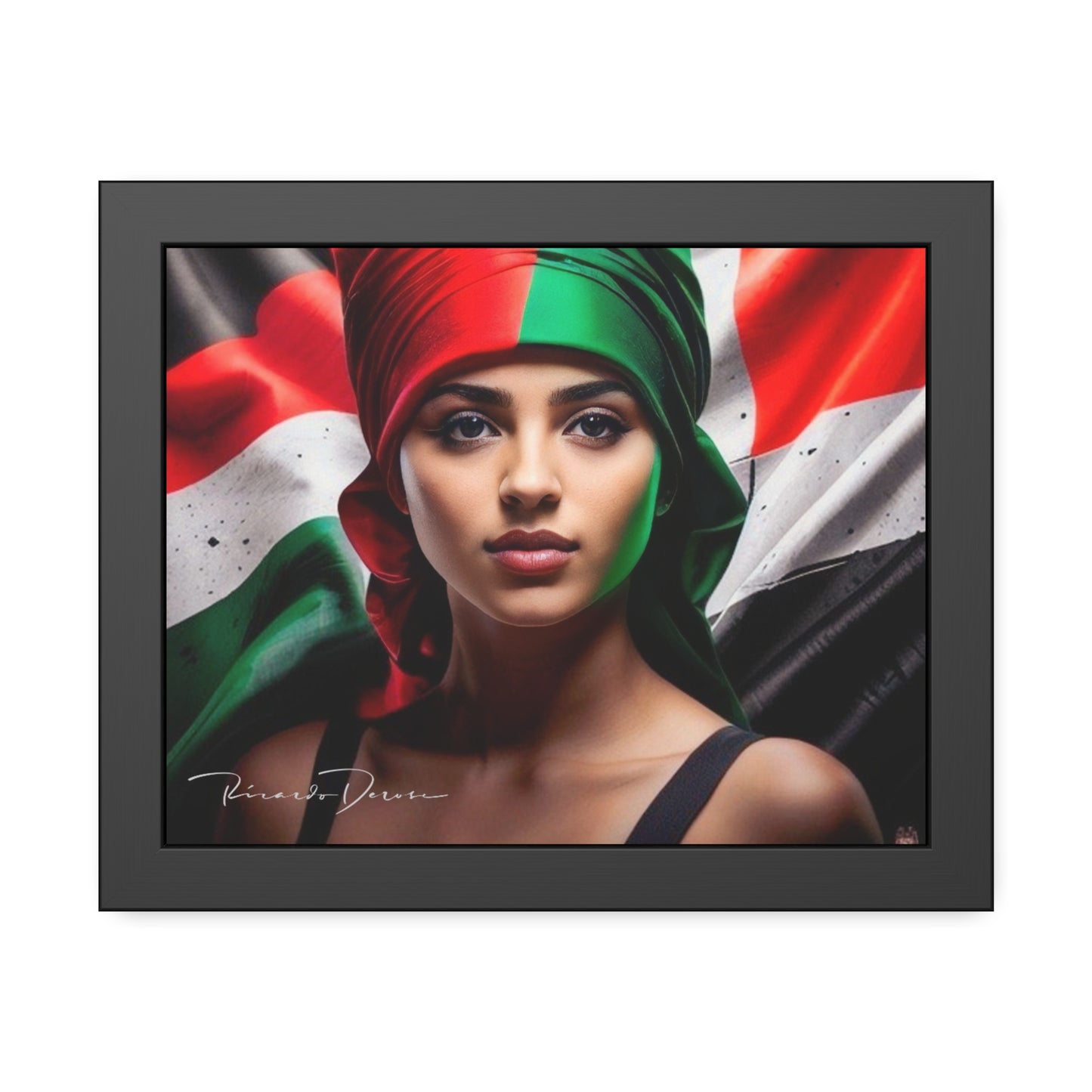 Palestine Girl Framed Poster